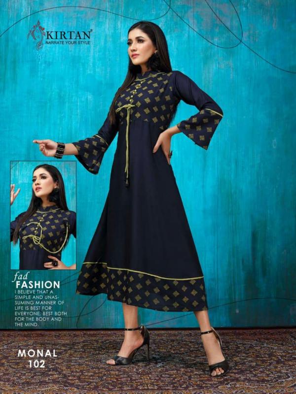 Kirtan Monal-Rayon-Fancy-Kurti